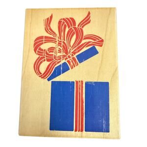 All Night Media Posh Impressions Gift Box Present 550J45 Rubber Stamp